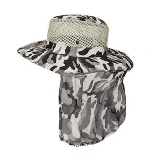 Camouflage Fishing Hat with Neck Cover
