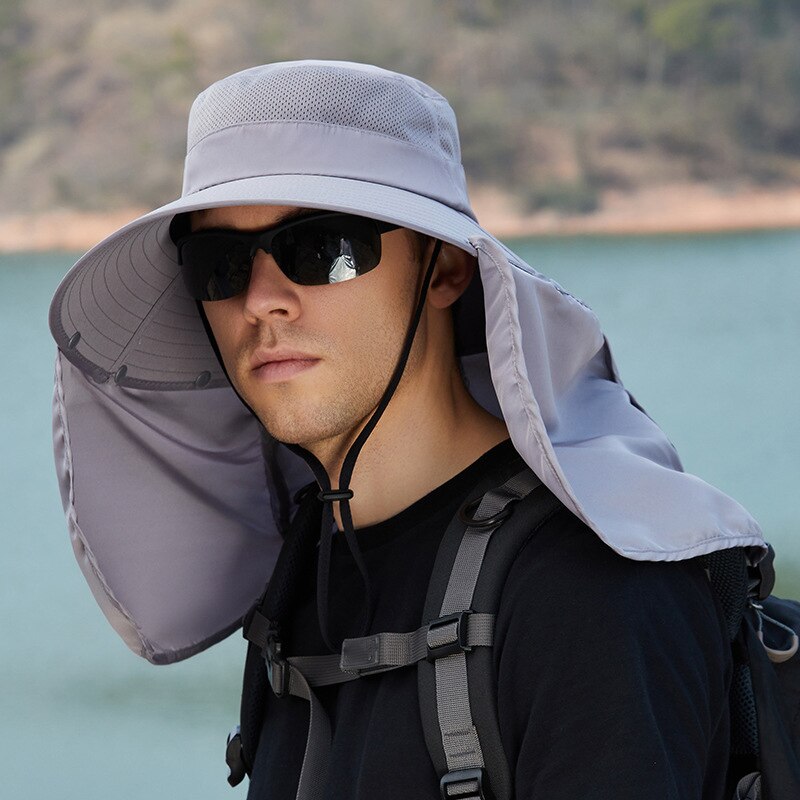 Fishing Hat with Neck Cover, Free Shipping