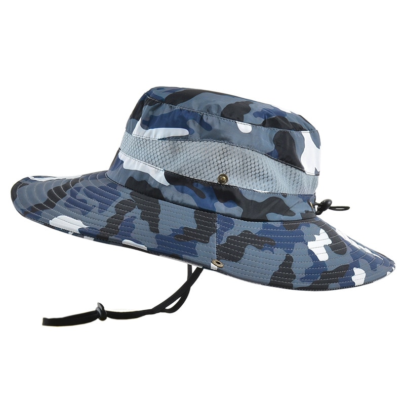 Sun Hat Upf50+ Wide Brim Bucket Hat Camo Fishing Men Fish Net Hats with  Wide Brim Lead Cap - China Fisherman Hat and Bucket Hat price