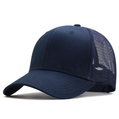 Mesh Cap with Adjustable Snapback and Wide Brim - Image 2