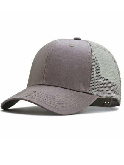 Mesh Cap with Adjustable Snapback and Wide Brim - Image 3