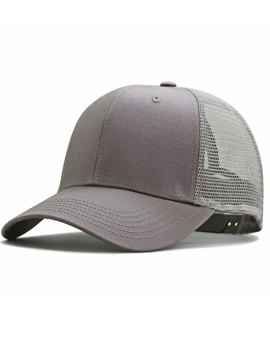 Men's Trucker Hat Mesh Cap - Adjustable Snapback Closure - Great for  Hunting & Fishing