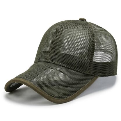 Quick Dry Full Mesh Hat with Adjustable Fit and Breathable Design for Outdoor Sports - Image 3