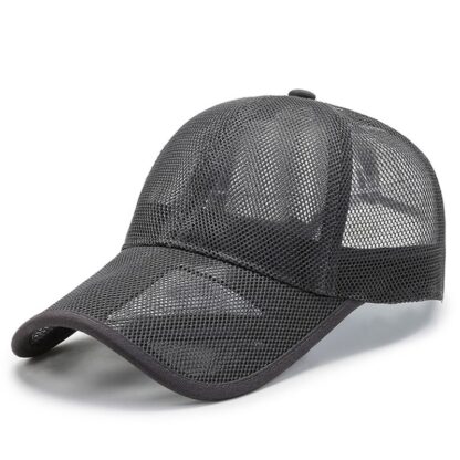 Quick Dry Full Mesh Hat with Adjustable Fit and Breathable Design for Outdoor Sports - Image 4