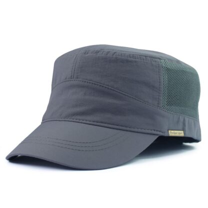Flat Top Mesh Hat with Large Brim - Image 5