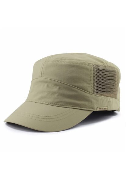 Flat Top Mesh Hat with Large Brim