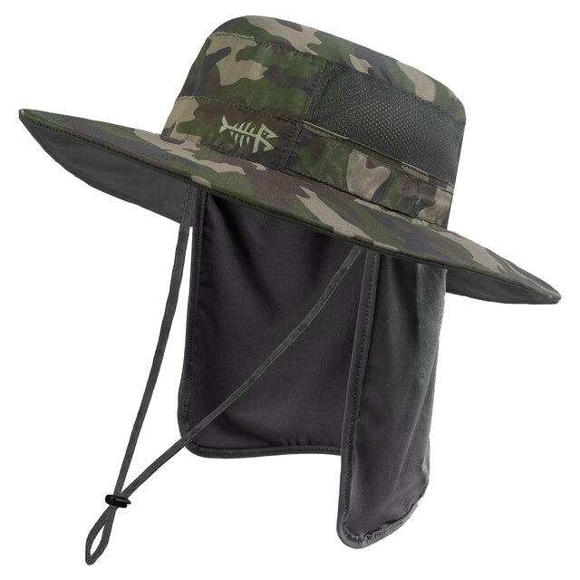 Sun Protection Fishing Hat with Removable Flap