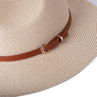 Shapely Straw Sun Hat - Image 5