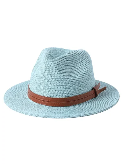 Shapely Straw Sun Hat - Image 7