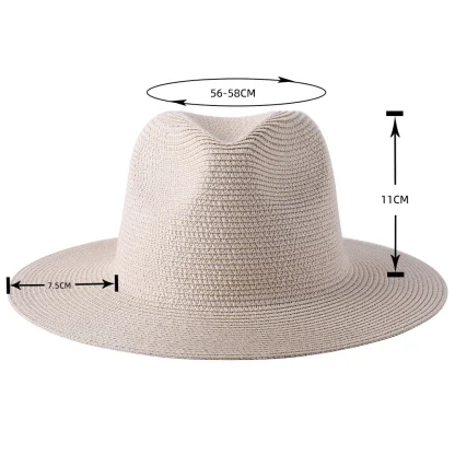 Shapely Straw Sun Hat - Image 2