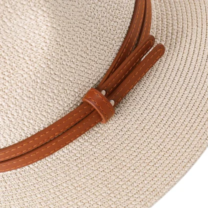 Shapely Straw Sun Hat - Image 4